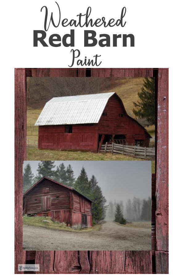Weathered Red Barn Paint - make your rustic crafts vintage