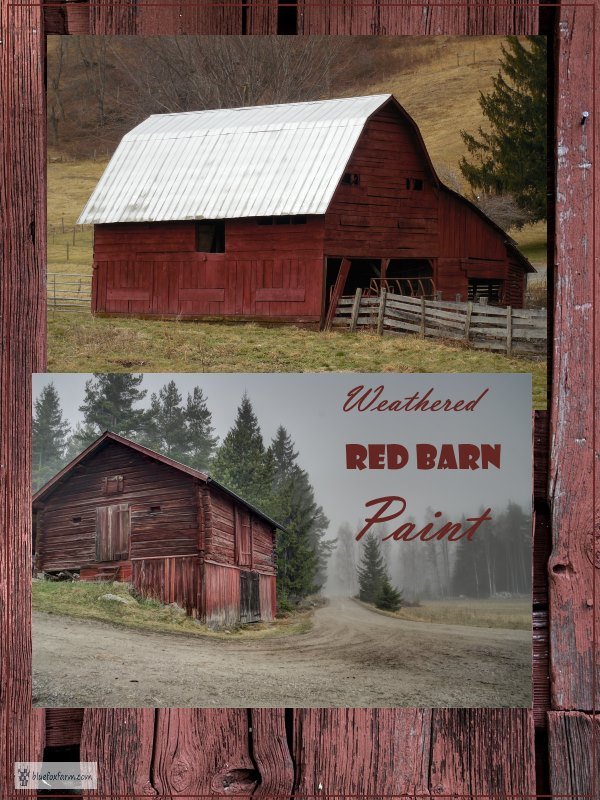 Weathered Red Barn Paint - make your rustic crafts vintage